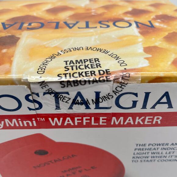 Nostalgia MWF5AQ MyMini Personal Electric Waffle Maker, French Toast - Picture 5 of 5